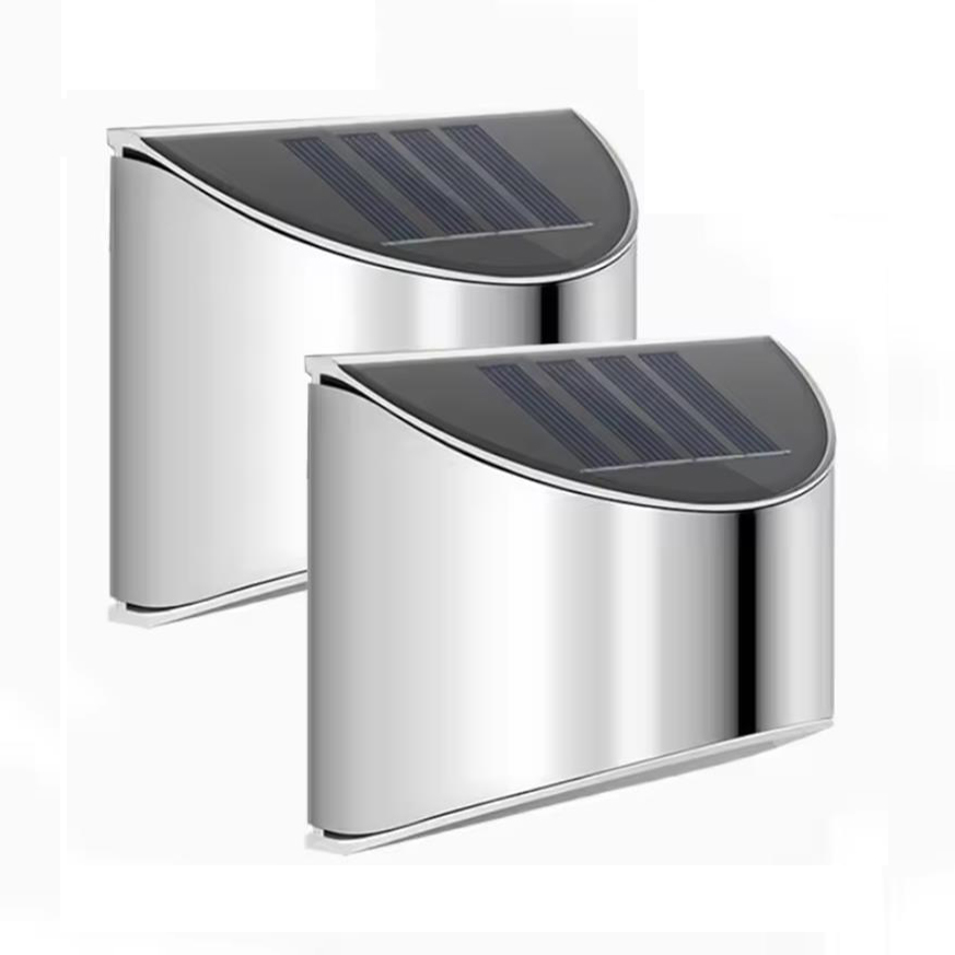 Smart Garden Solar Lights - 2Pcs Solar Garden Light Stainless Steel