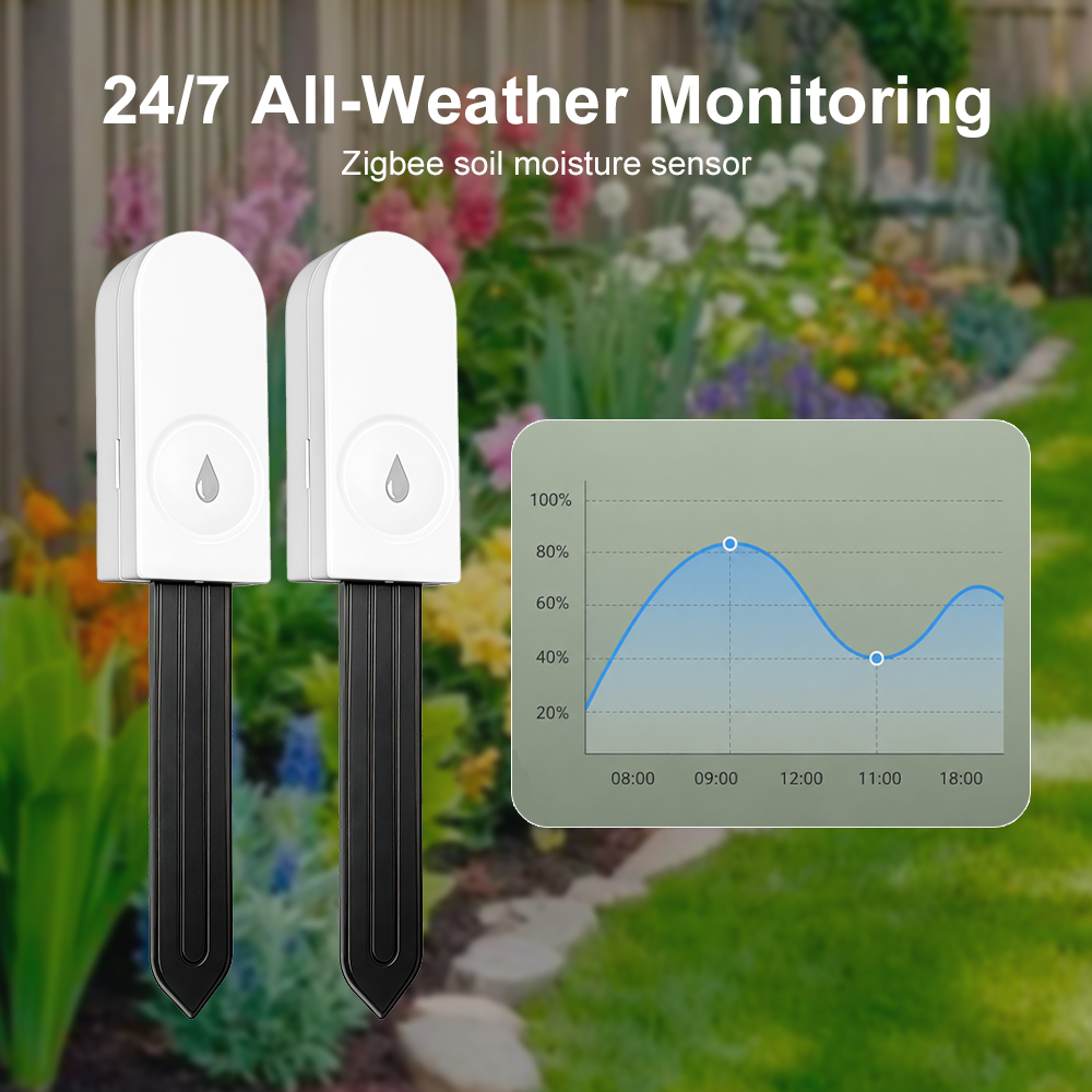 Zigbee 3.0 Soil Moisture Senso - đánh giá và giá Smart Garden System