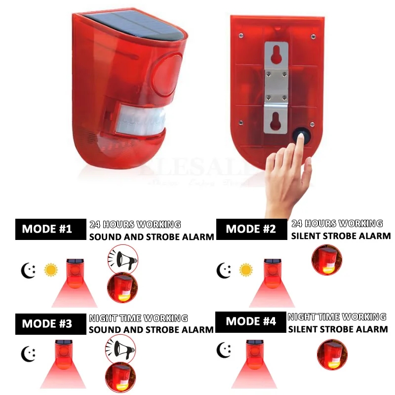 Waterproof Solar Powered Alarm - đánh giá và giá Smart Garden Solar Lights