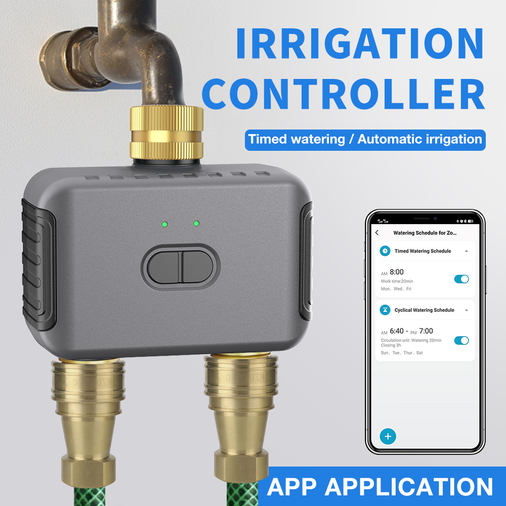 Tuya 2 Zone Watering Timer Gar - đánh giá và giá Smart Garden System